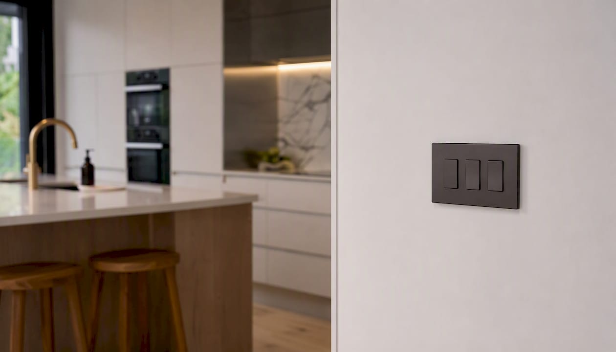 Kitchen lighting switches for layered control
