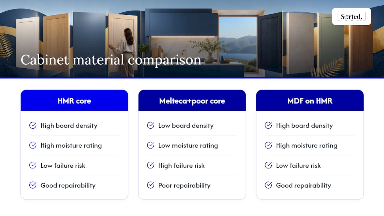 Comparison of HMR MDF and poor-quality cores