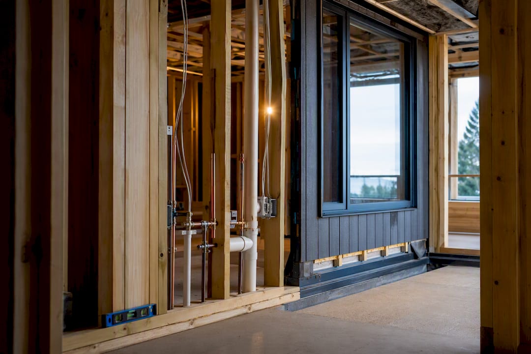 New Zealand renovation showing construction stages