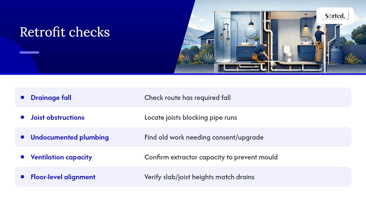 Five checks for retrofitting bathrooms in older homes