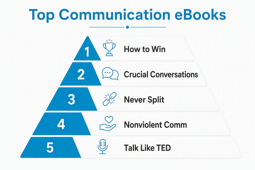 Infographic ranking top communication ebooks