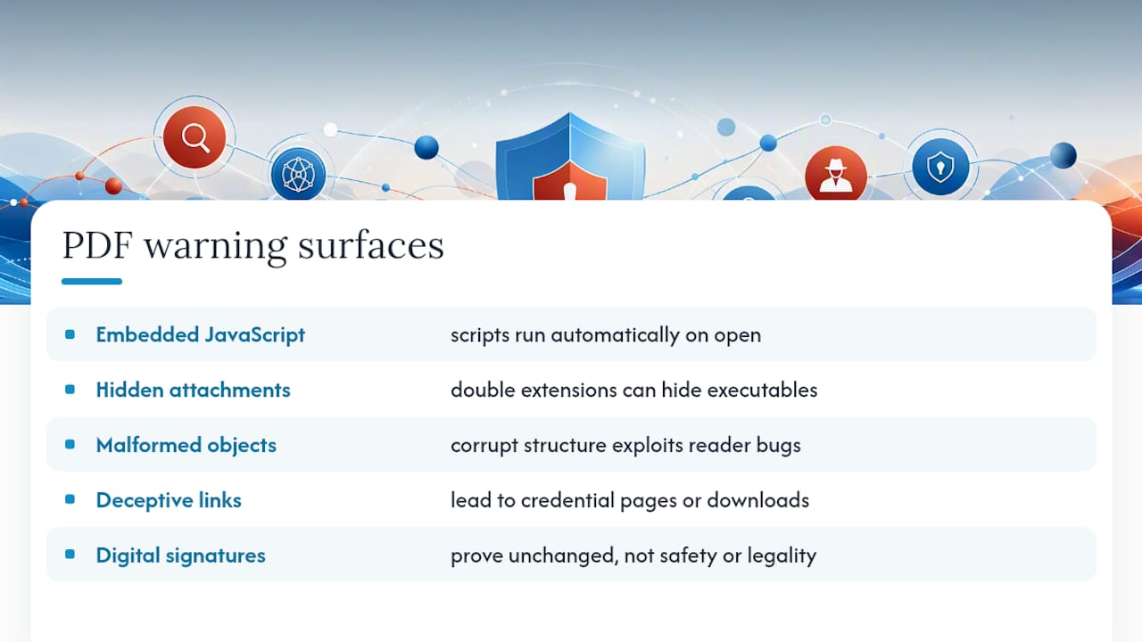Five PDF warning surfaces attackers can exploit