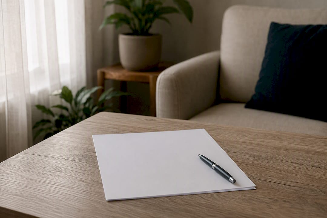 Blank deed of trust document ready to sign