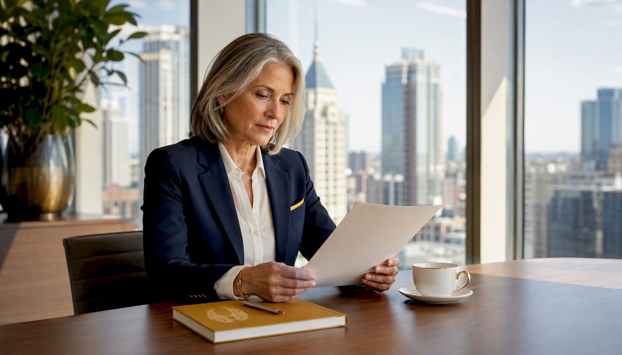 Executive endorsing corporate philanthropy program