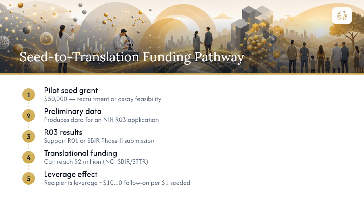 Pilot funding pathway to larger research grants