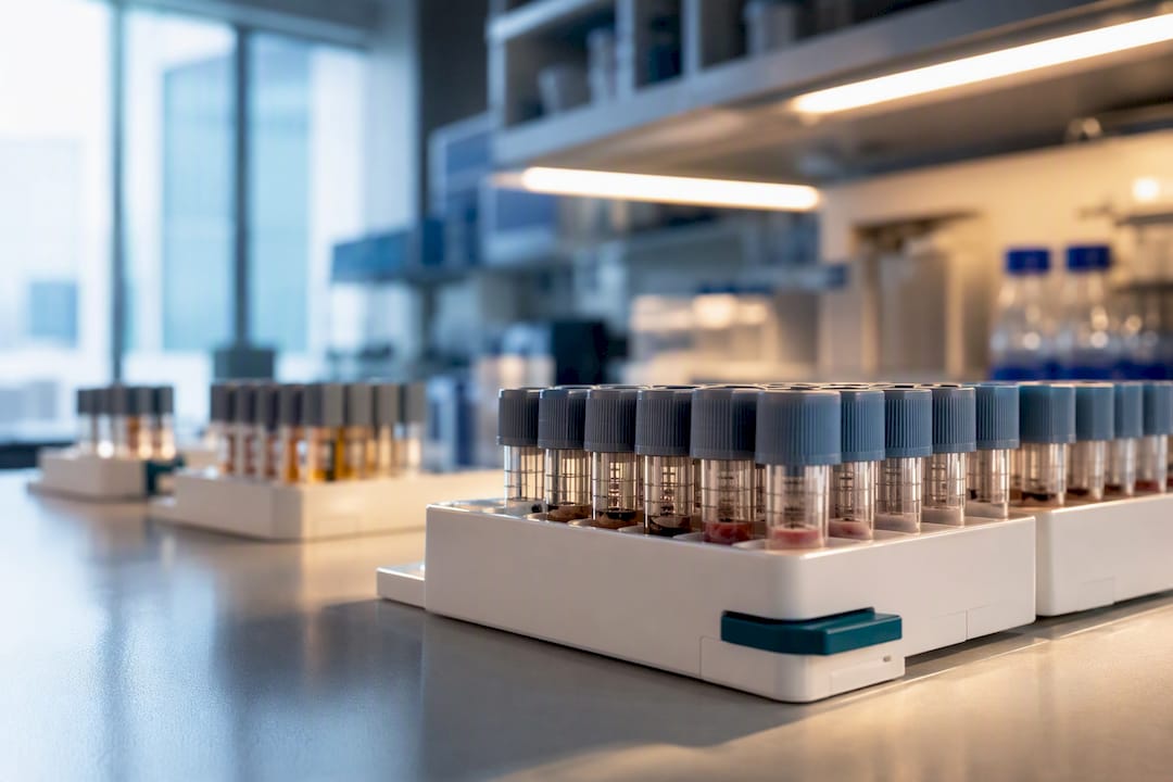 Grouped biomarker samples in a clinical laboratory