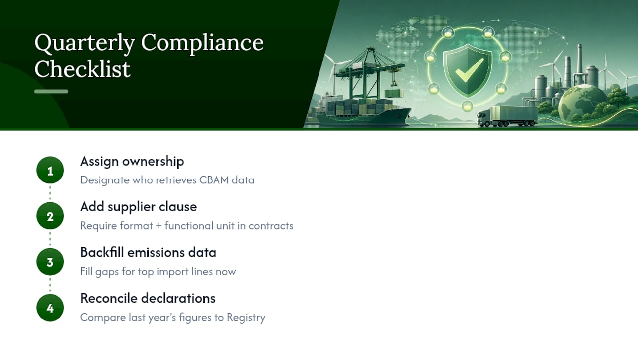 A Compliance Officer's Priority Checklist for This Quarter — overview diagram