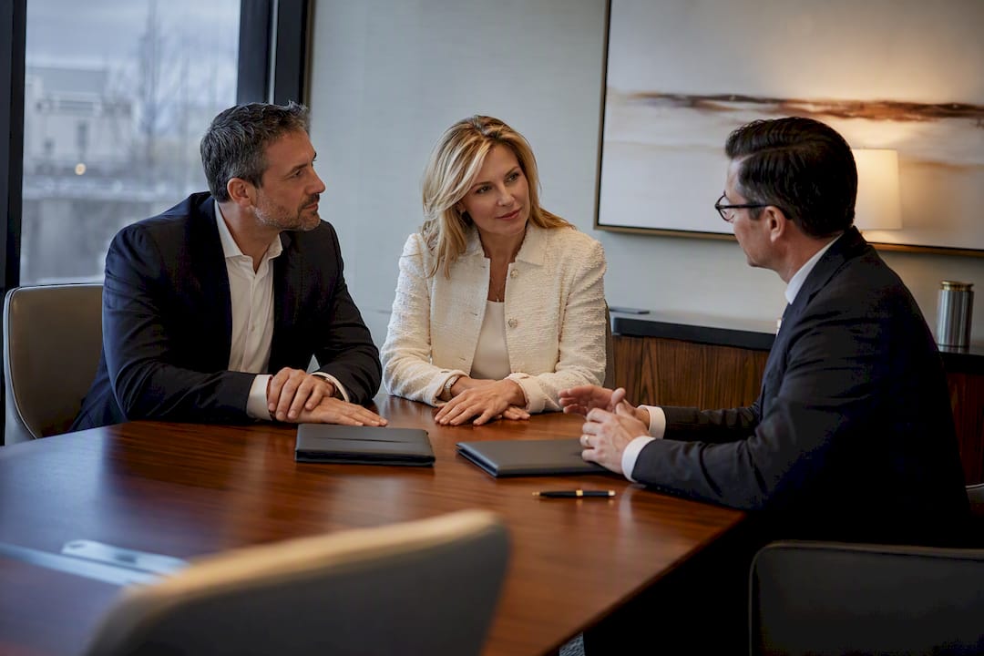 Family discussing philanthropic estate planning