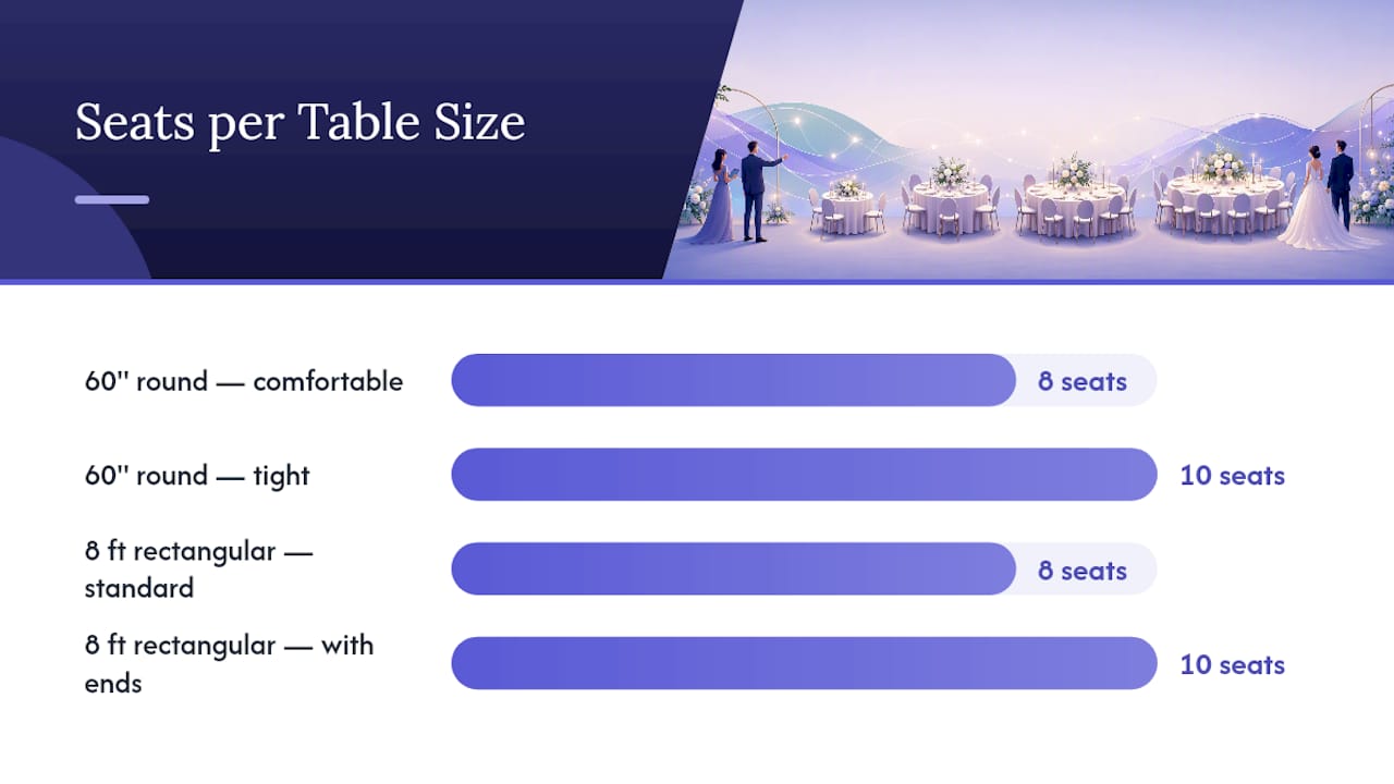 How Many People Fit at Each Table Size? — overview diagram