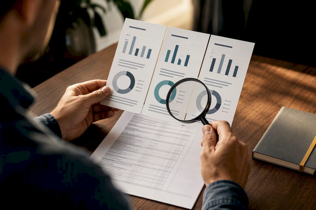 Illustration of charity metrics and source documents
