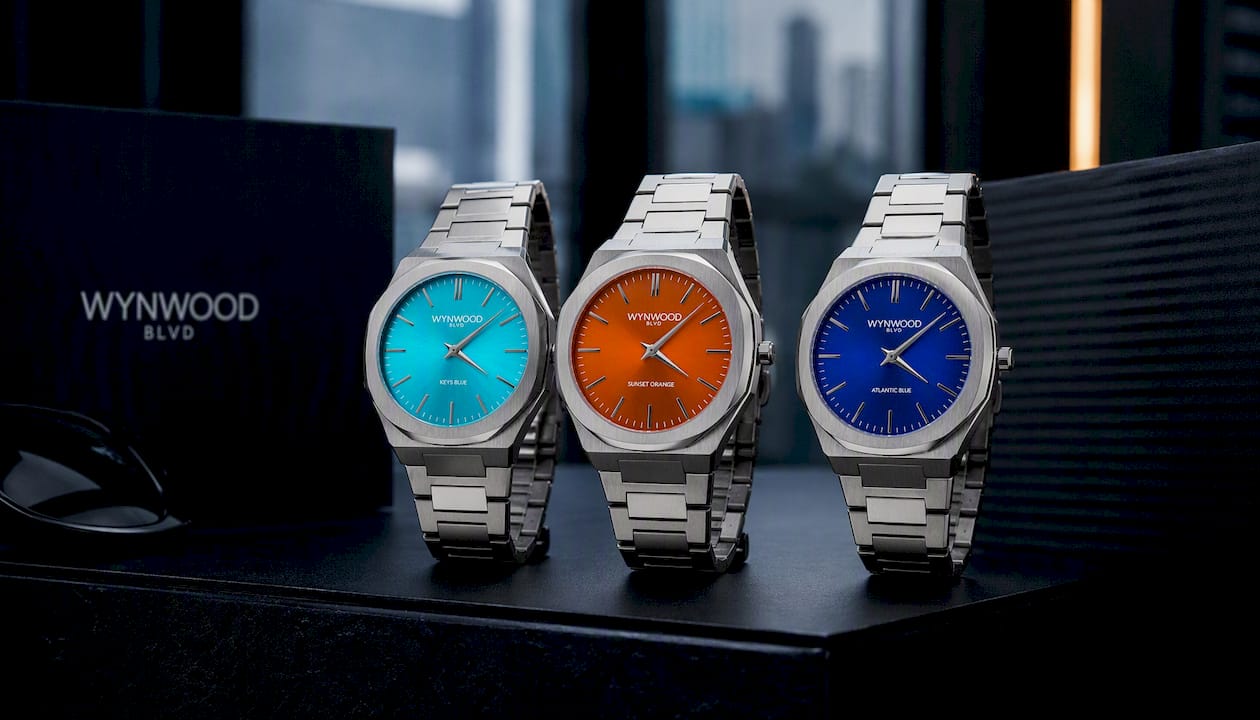 Keys Blue Miami Inspired Watch | Automatic Stainless Steel Watch | WYNWOOD BLVD