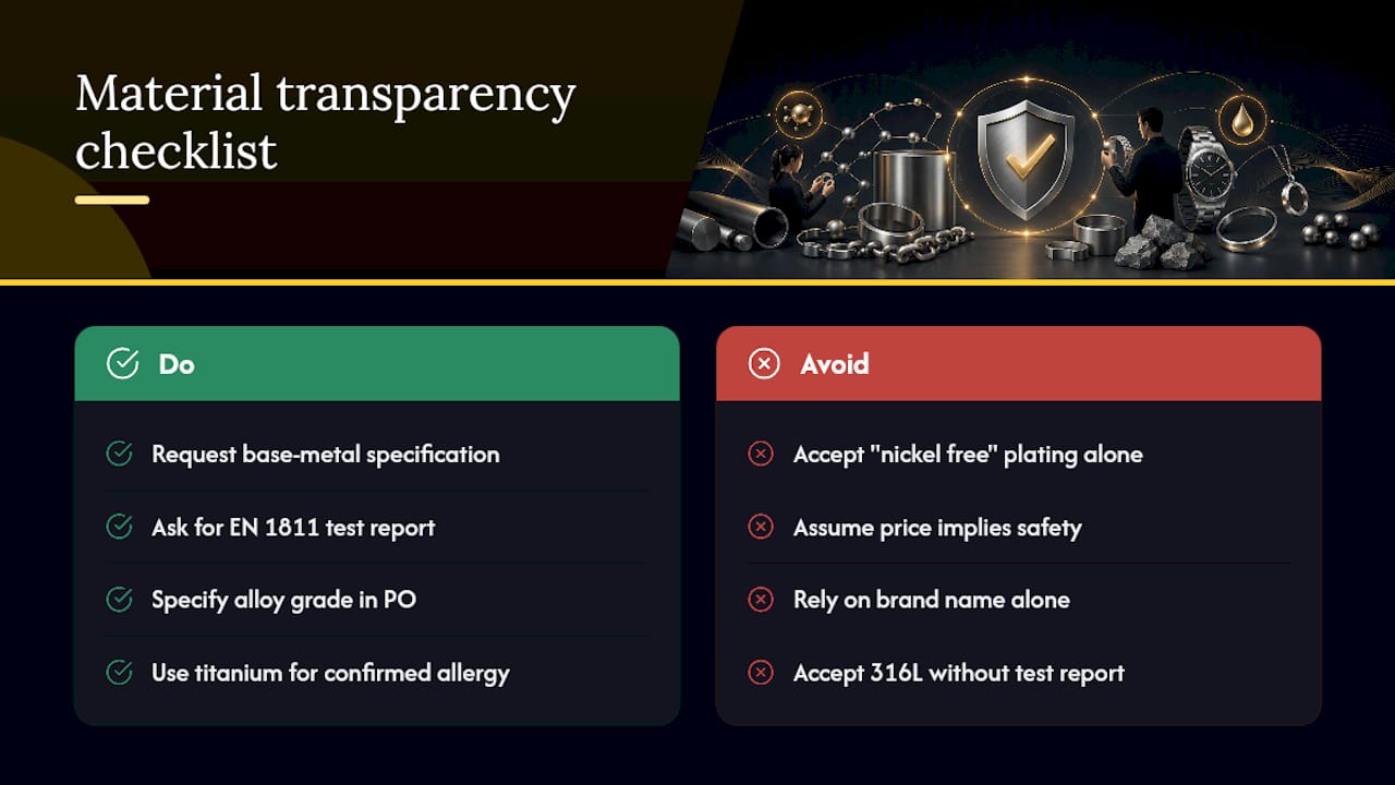 Why material transparency matters more than marketing claims — overview diagram