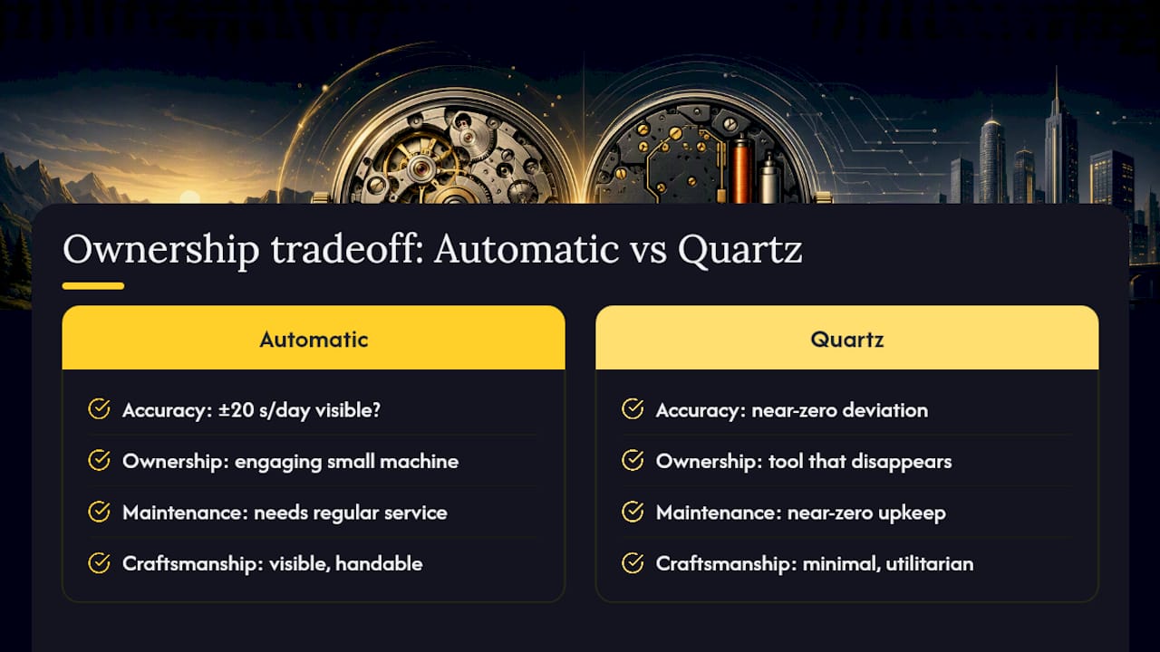 Which Wins: Automatic or Quartz? — overview diagram
