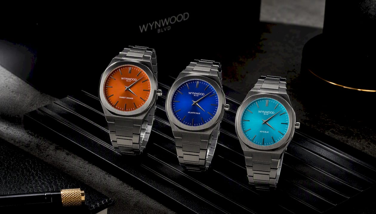 Sunset Orange Miami Inspired Watch | Automatic Stainless Steel Watch | WYNWOOD BLVD