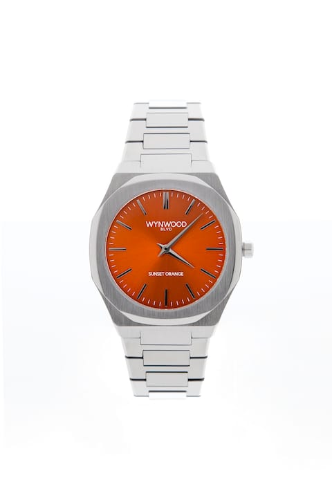 Sunset Orange Miami Inspired Watch | Automatic Stainless Steel Watch | WYNWOOD BLVD