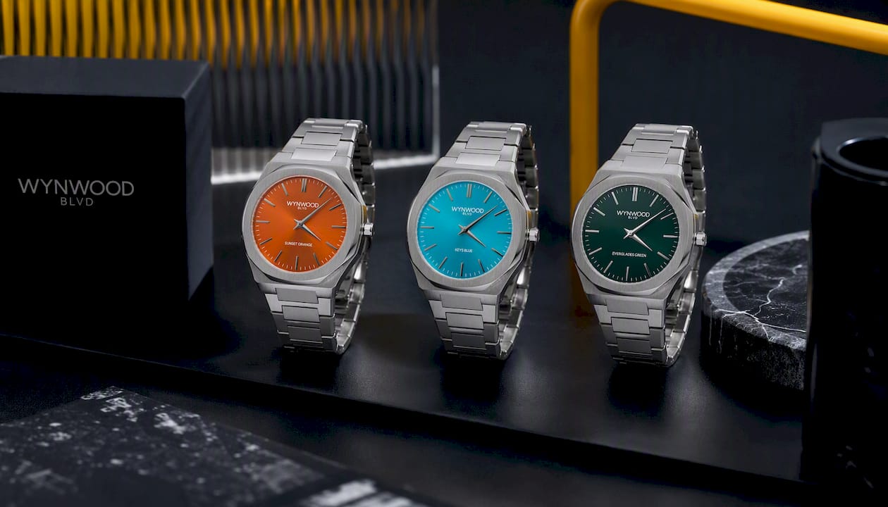 Sunset Orange Miami Inspired Watch | Automatic Stainless Steel Watch | WYNWOOD BLVD