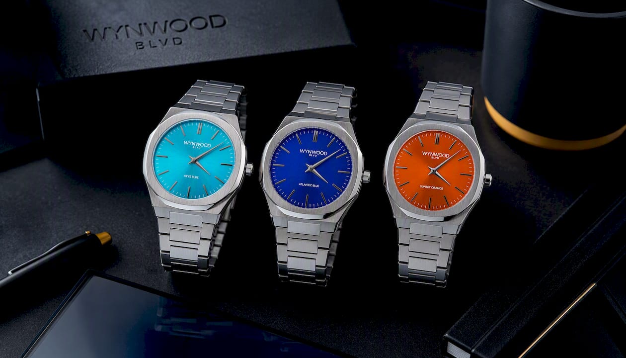 Keys Blue Miami Inspired Watch | Automatic Stainless Steel Watch | WYNWOOD BLVD