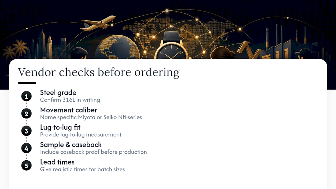 Five questions for evaluating bulk watch vendors