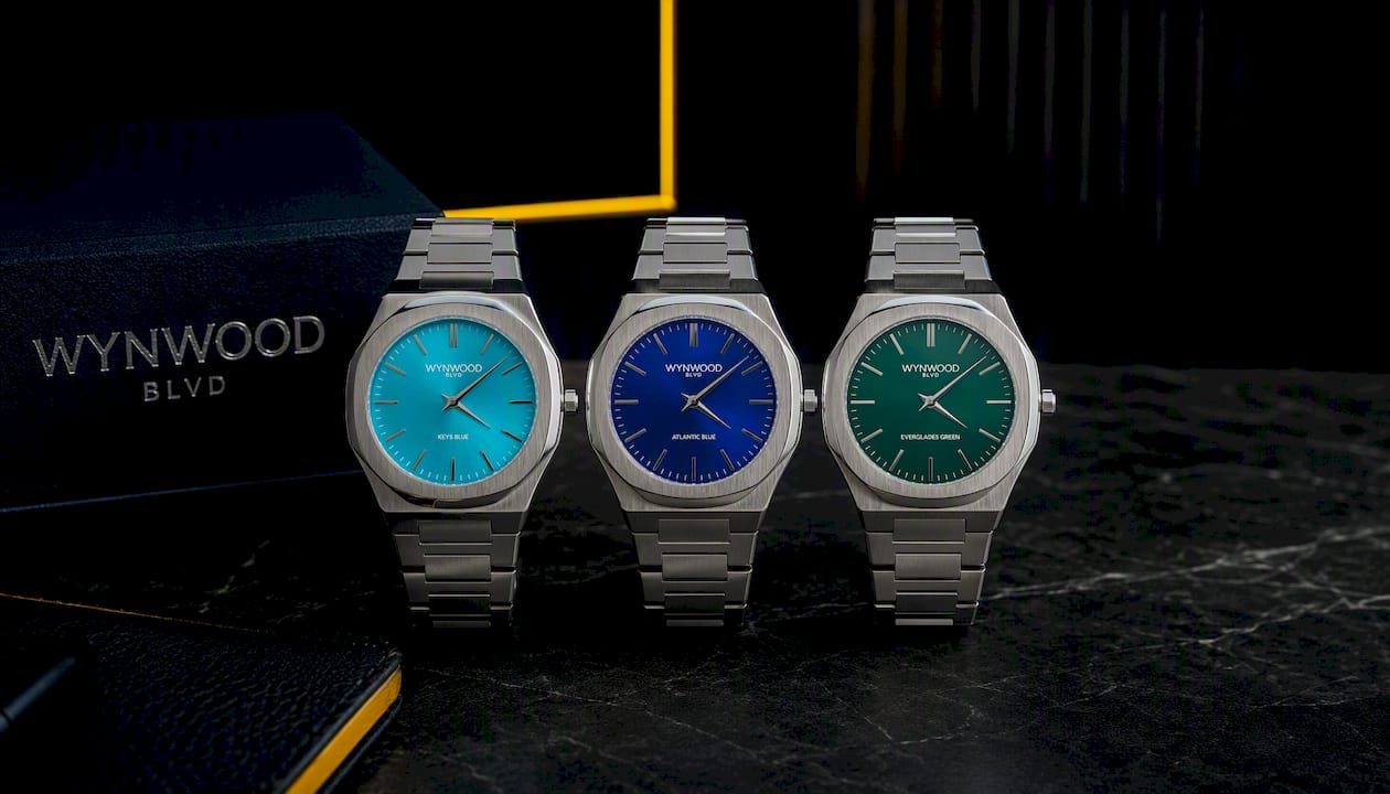 Keys Blue Miami Inspired Watch | Automatic Stainless Steel Watch | WYNWOOD BLVD