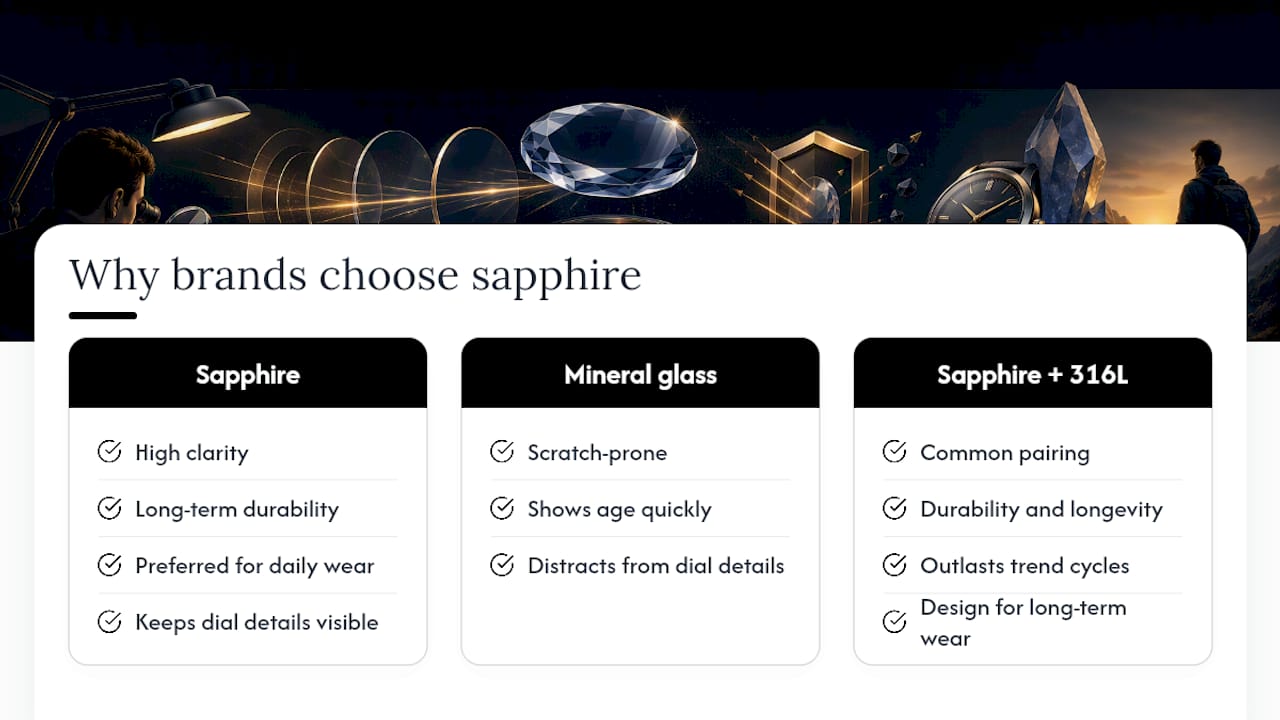 Why Certain Brands Choose Sapphire for Select Designs — overview diagram