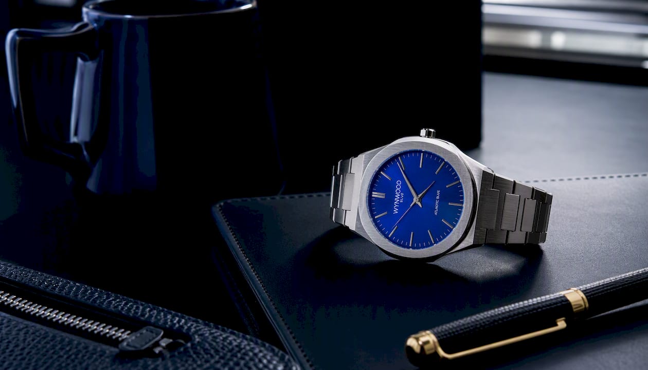 Atlantic Blue Stainless Steel Automatic Watch – Miami Inspired | WYNWOOD BLVD
