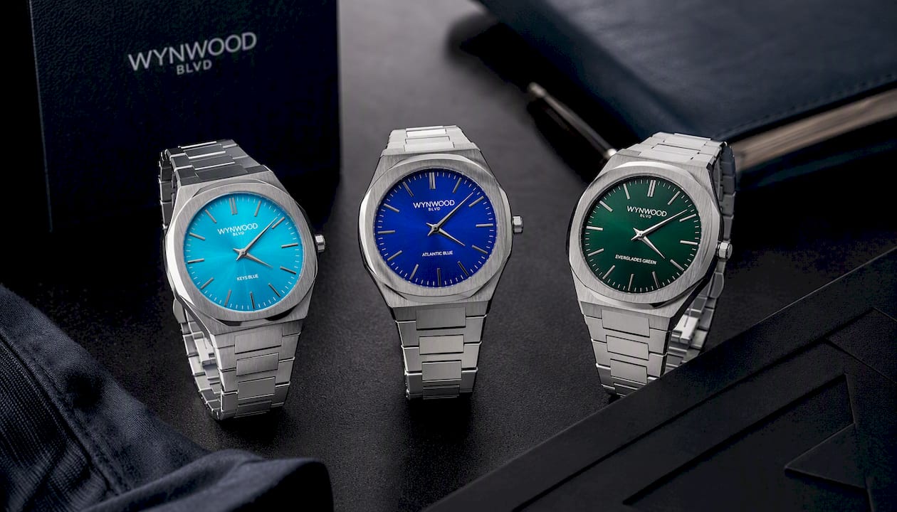 Keys Blue Miami Inspired Watch | Automatic Stainless Steel Watch | WYNWOOD BLVD
