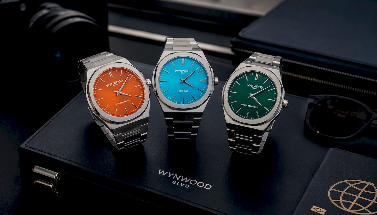 Sunset Orange Miami Inspired Watch | Automatic Stainless Steel Watch | WYNWOOD BLVD