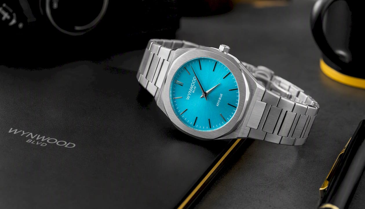 Keys Blue Miami Inspired Watch | Automatic Stainless Steel Watch | WYNWOOD BLVD