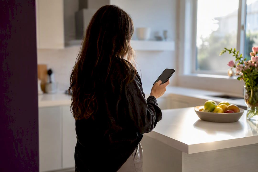 Person visibly confused looking at phone