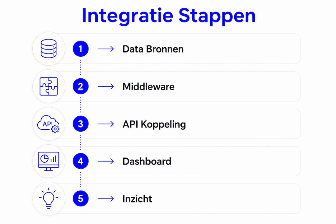 Overzicht: Zo verloopt de integratie van rapportagetools stap voor stap