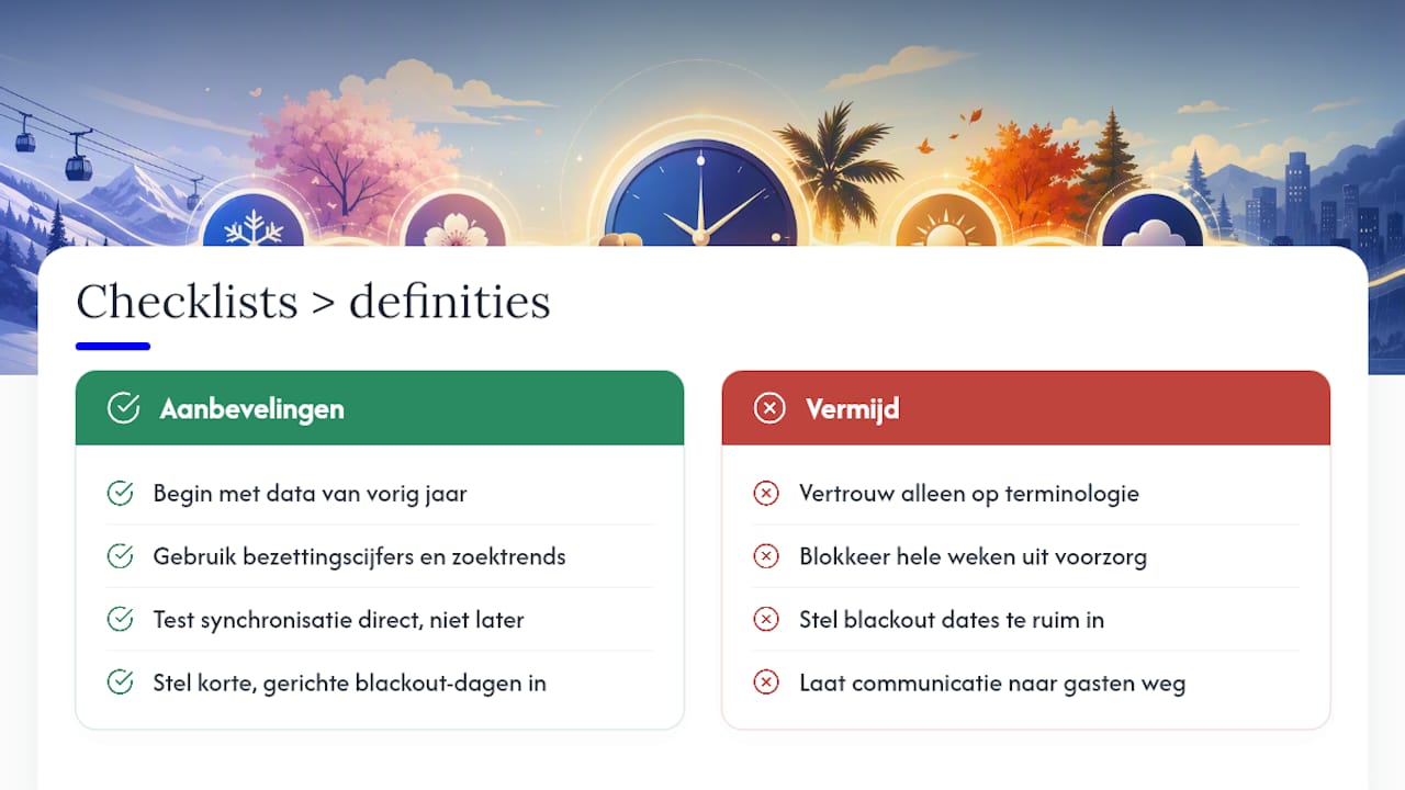 Waarom checklists belangrijker zijn dan definities — overview diagram