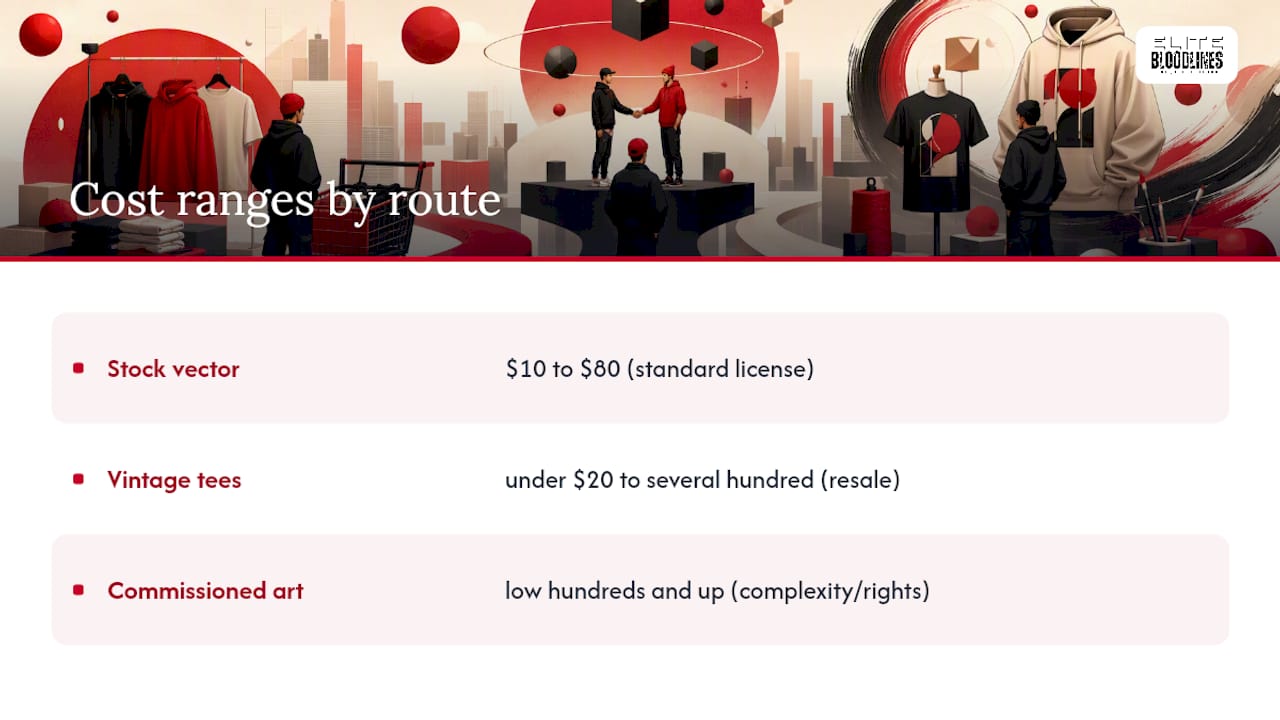 Cost comparison for retro graphic routes