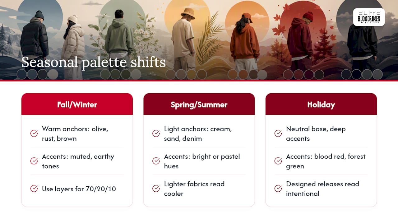 How to Incorporate Seasonal Trends Into Streetwear Color Combos — overview diagram