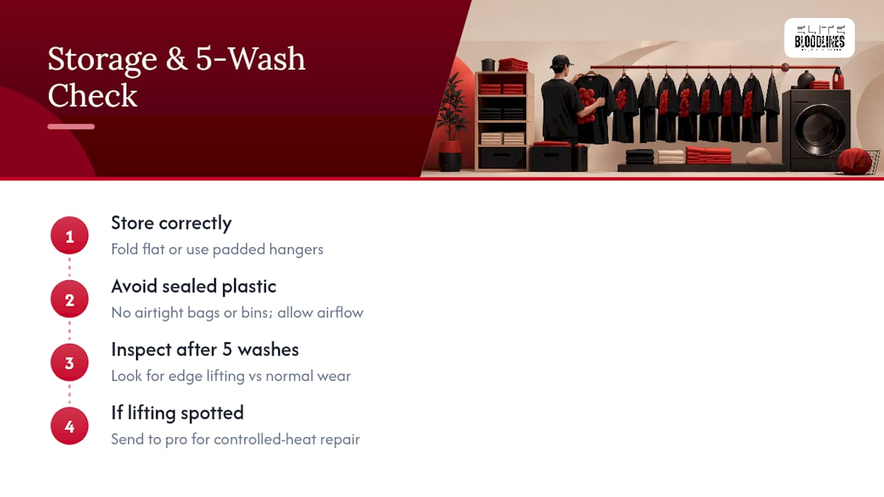 Five-wash puff print inspection and repair flow