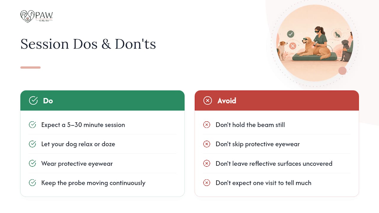 What Happens During a Laser Therapy Session? — overview diagram