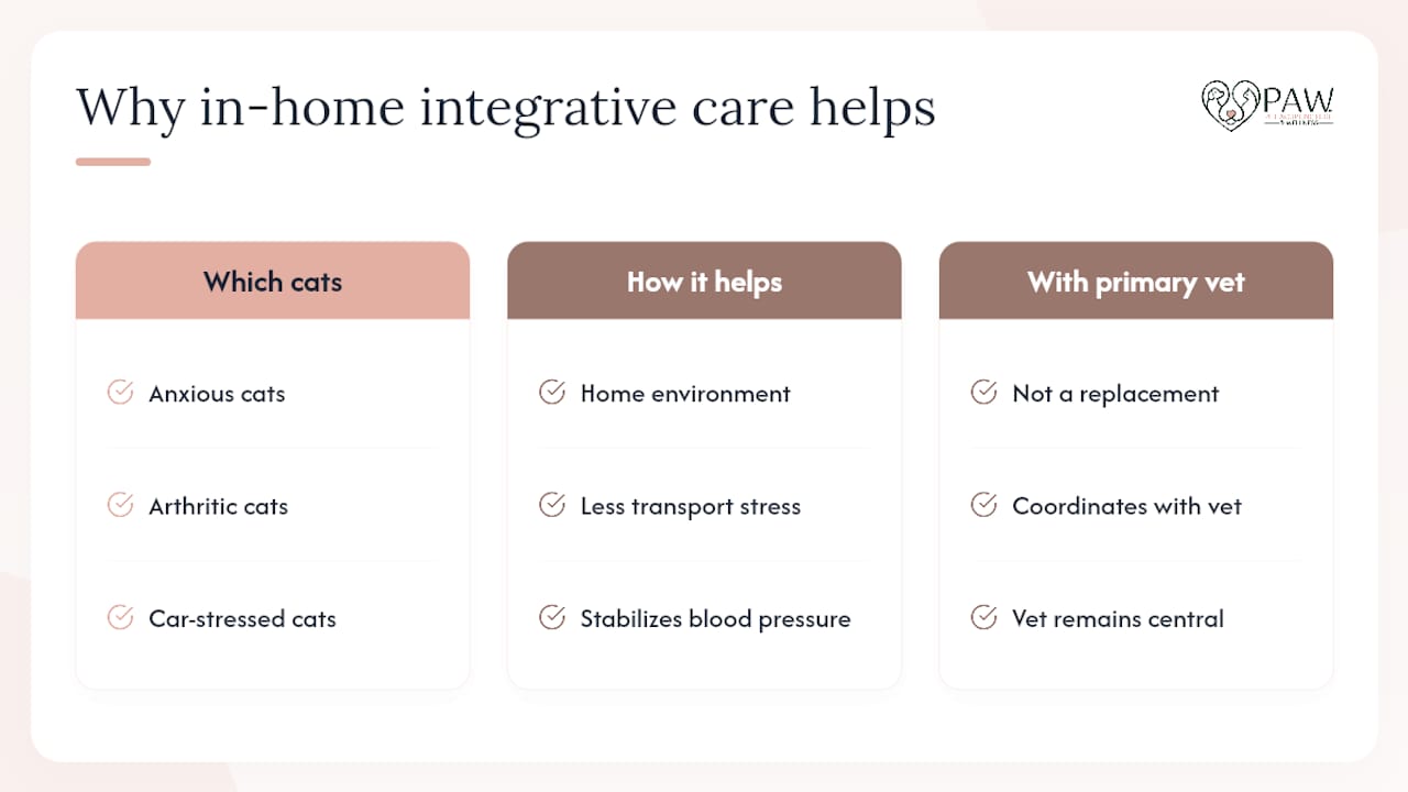 Why In-Home Integrative Care Changes the Outcome — overview diagram
