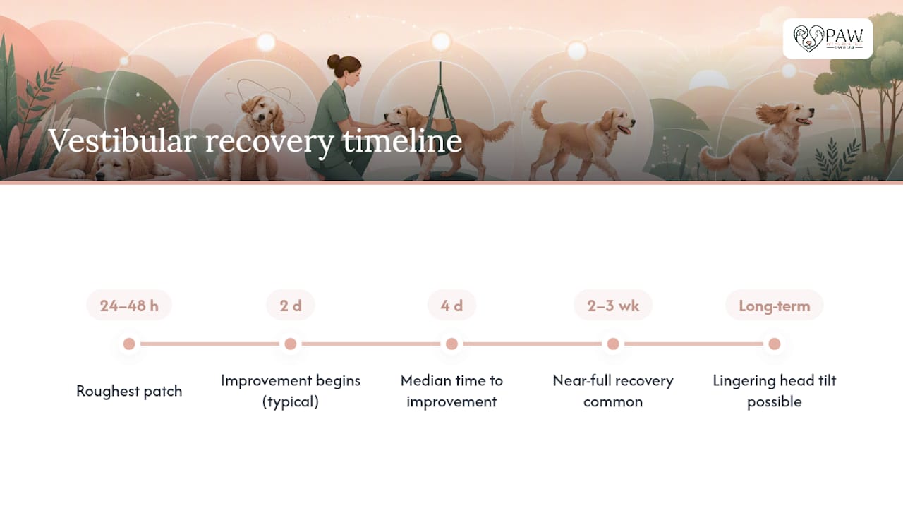 Vestibular disease recovery timeline