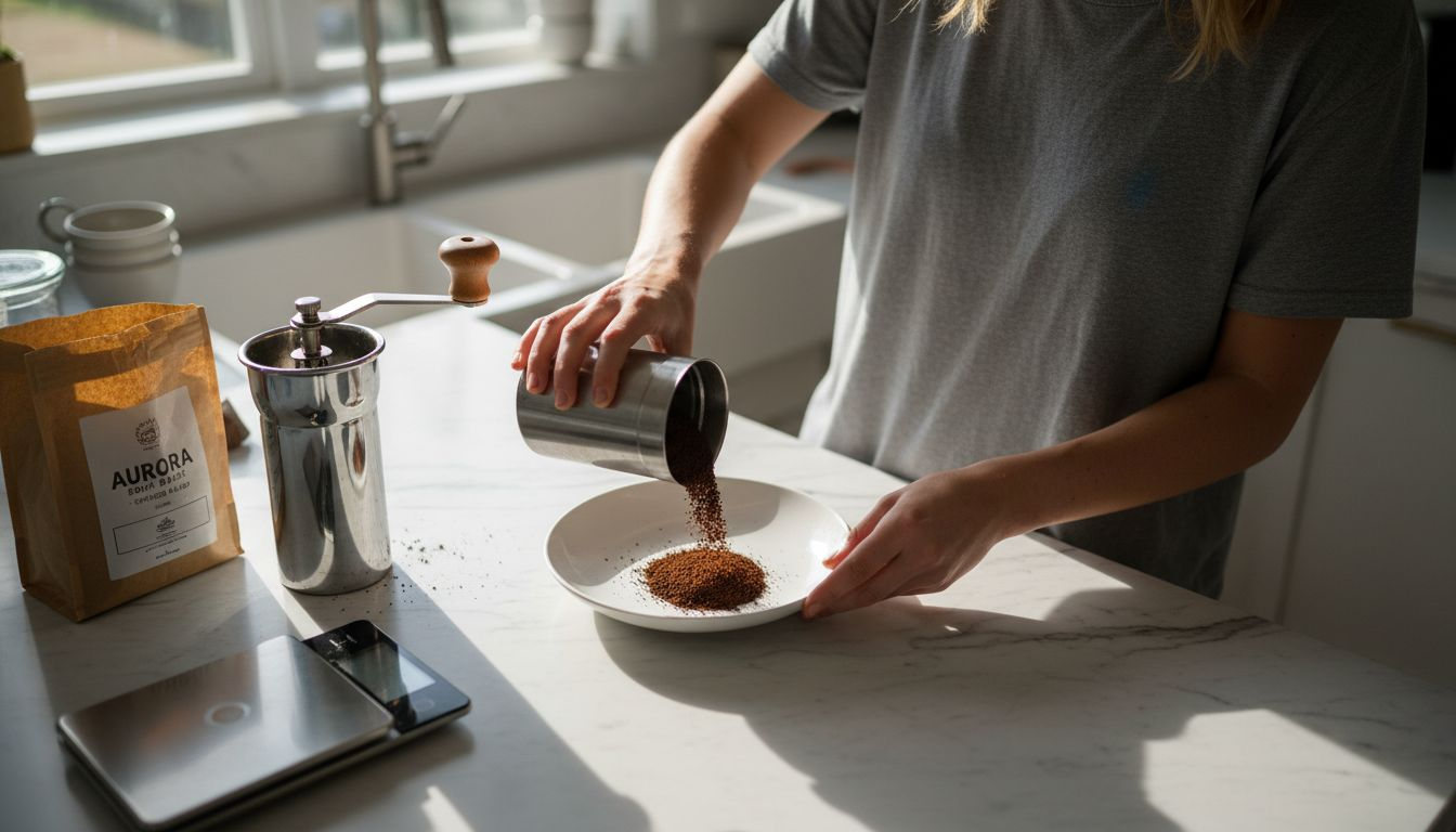 Comparing ground espresso for consistency