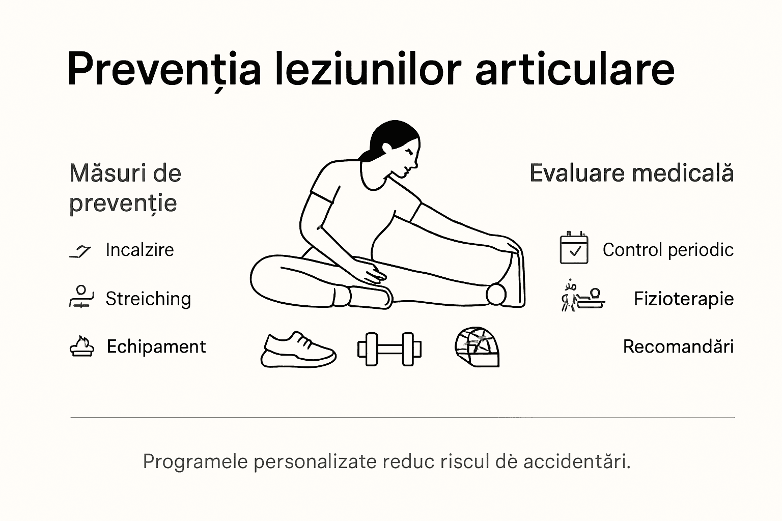 Infografic: Cum să-ți protejezi articulațiile și să previi accidentările