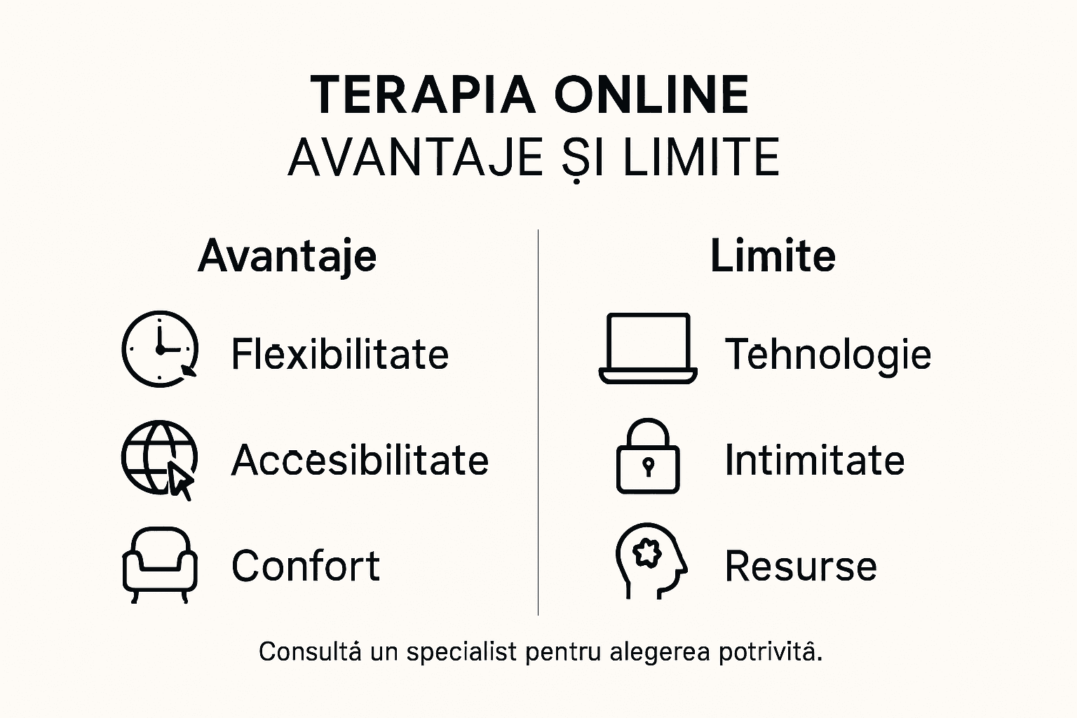 Infografic: care sunt beneficiile și limitele terapiei online