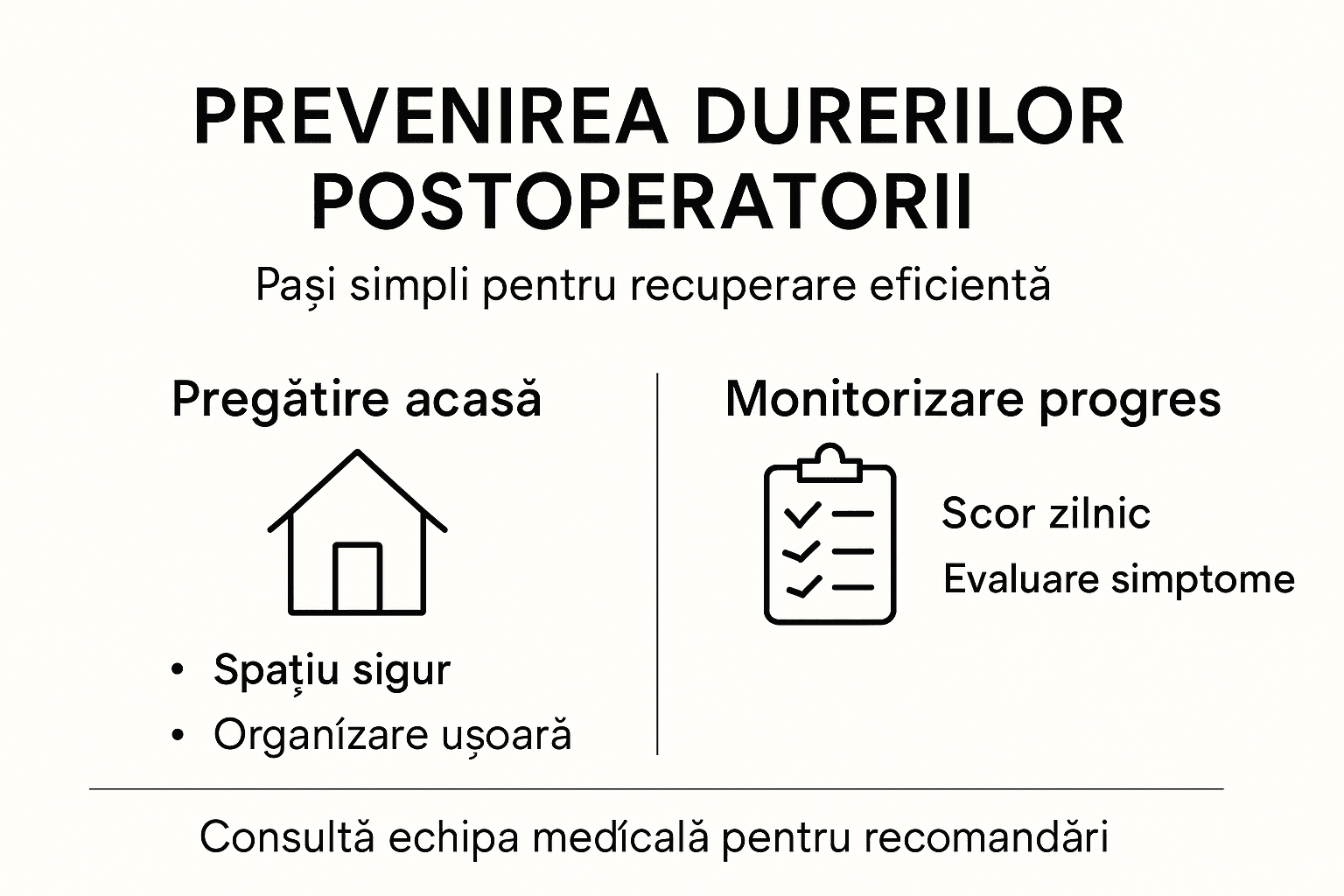 Infografic: Ce poți face pentru a preveni durerile după o intervenție chirurgicală