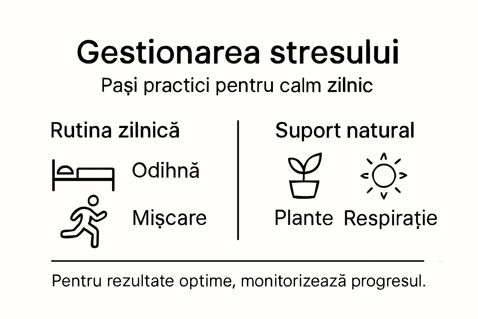 Infografic: Cum să ții stresul sub control – pași esențiali