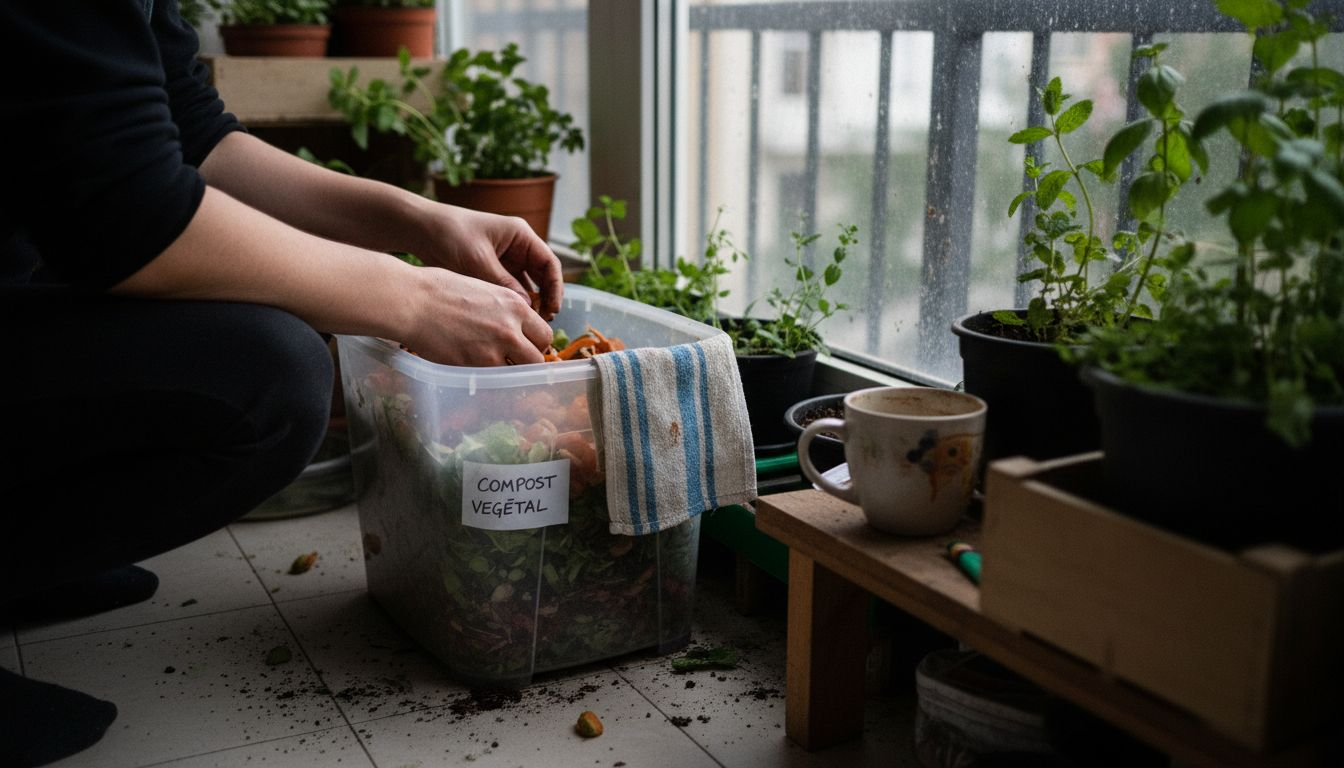 Cum să-ți faci propriul compost pe balcon, chiar dacă locuiești la bloc