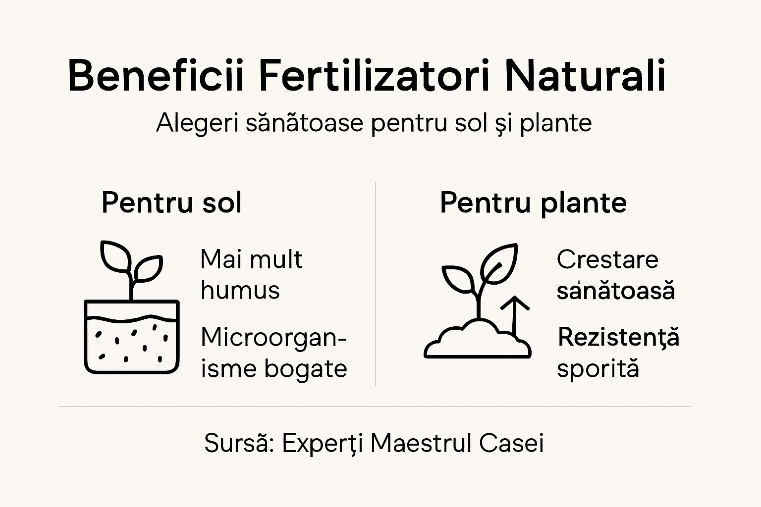 Descoperă într-un infografic avantajele utilizării îngrășămintelor naturale pentru grădina ta