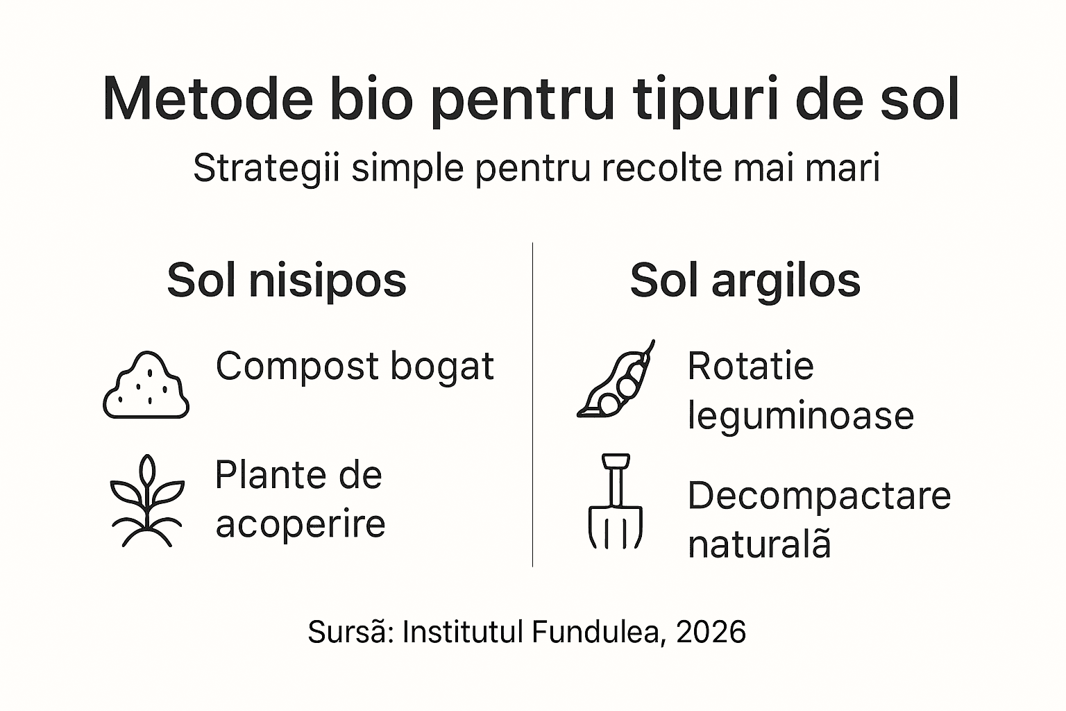 Infografic: soluții bio adaptate pentru fiecare tip de sol