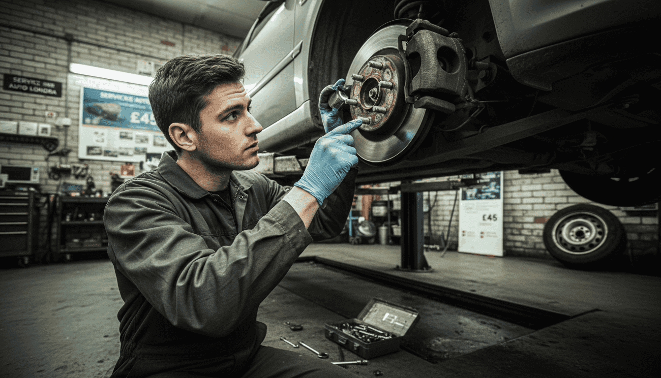 Verificare amănunțită a sistemului de frânare la atelierul auto