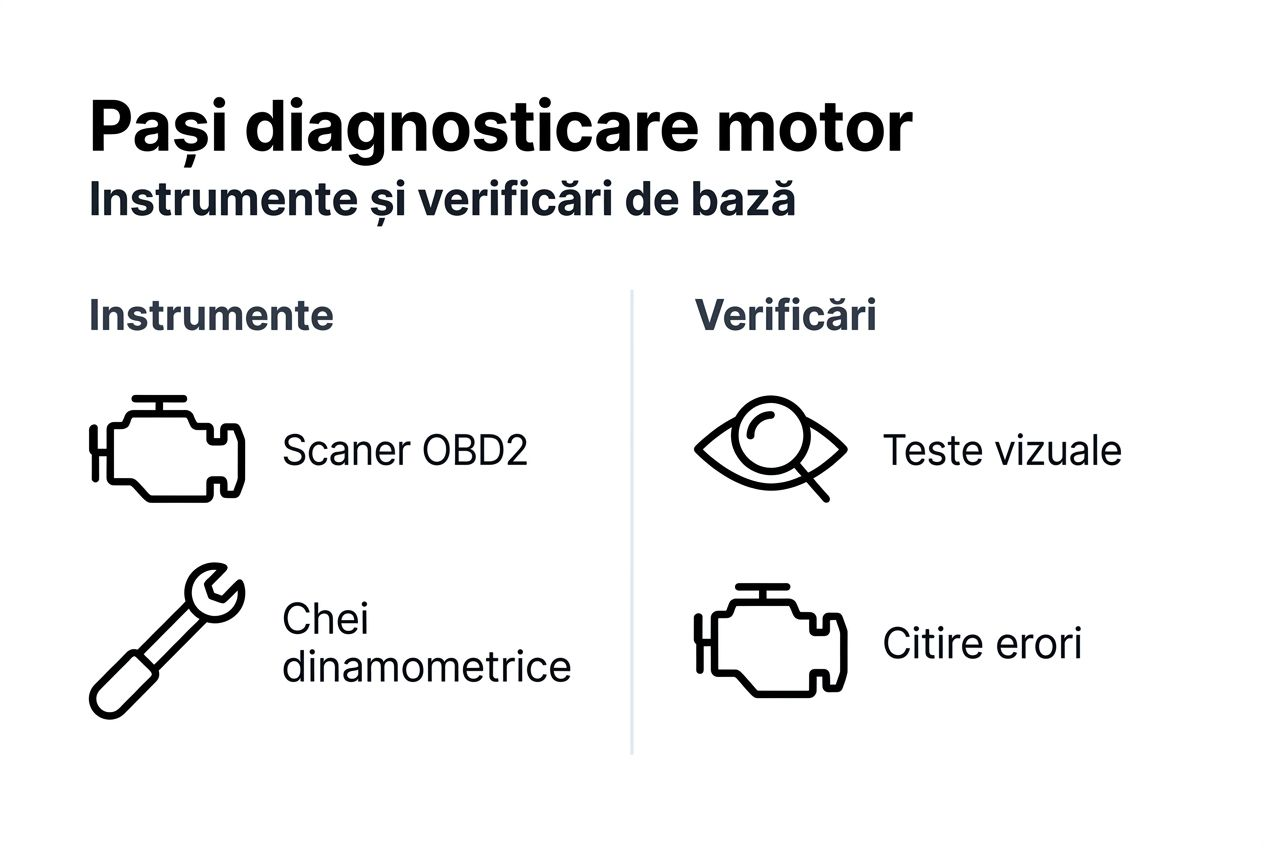 Infografic: cum identifici pas cu pas problemele la motor