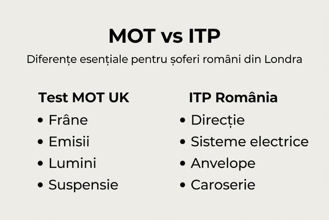 Infografic: principalele diferențe între MOT și ITP