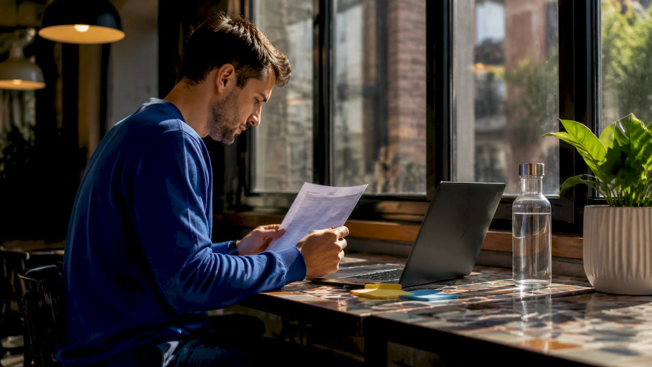 Developer debugging proxy configuration code at desk