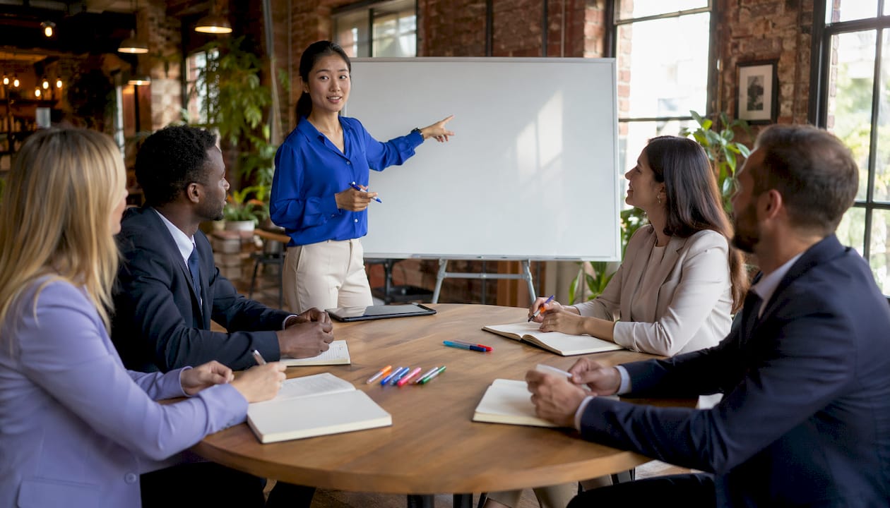 IT specialist training lawyers on document software